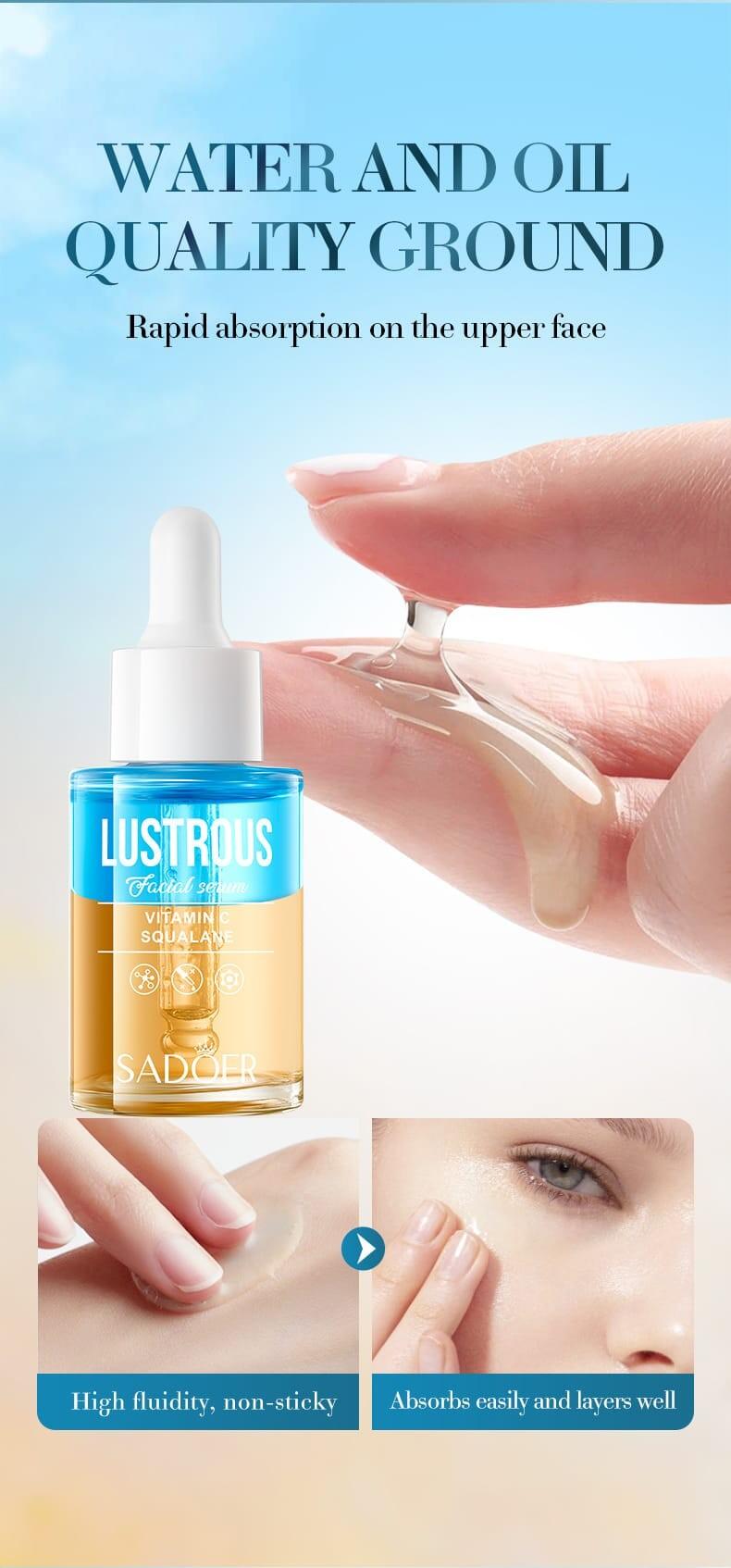SÉRUM FACIAL VITAMINA C + ESCUALANO 30ml SADOER