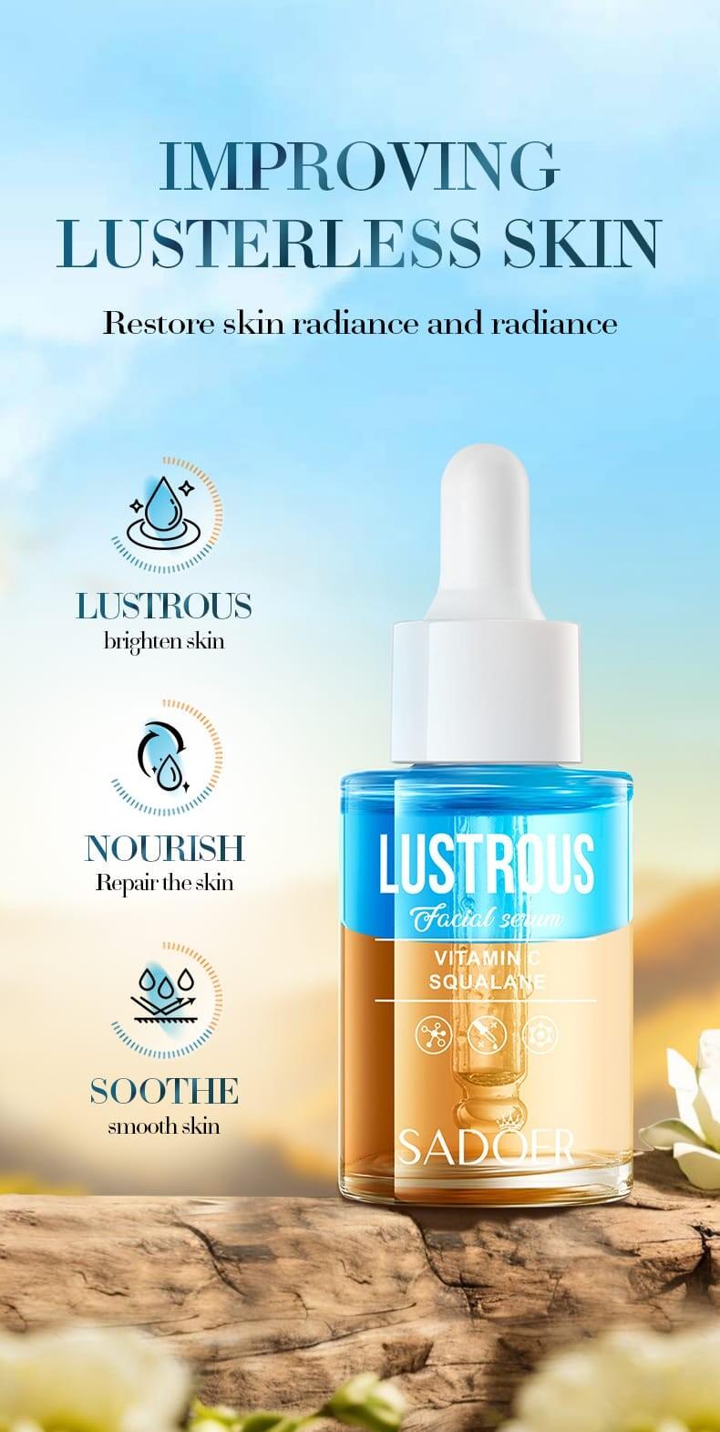 SÉRUM FACIAL VITAMINA C + ESCUALANO 30ml SADOER